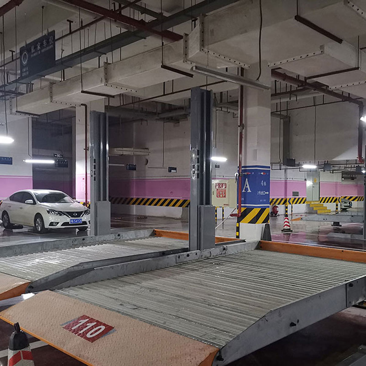 石柱適合小區機械式立體車庫設施的設計